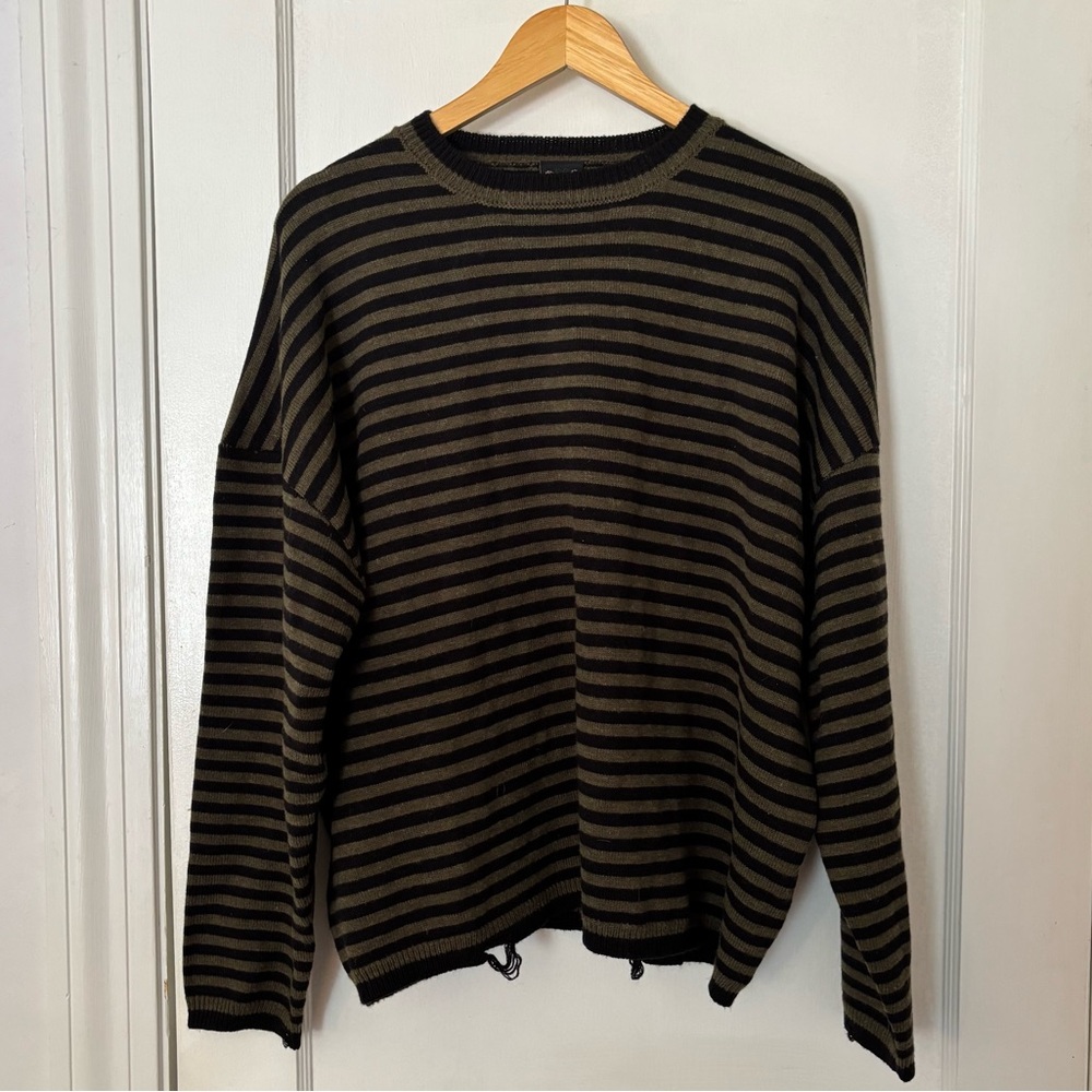 Girrlscout Parker Sweater XS/S Green Striped